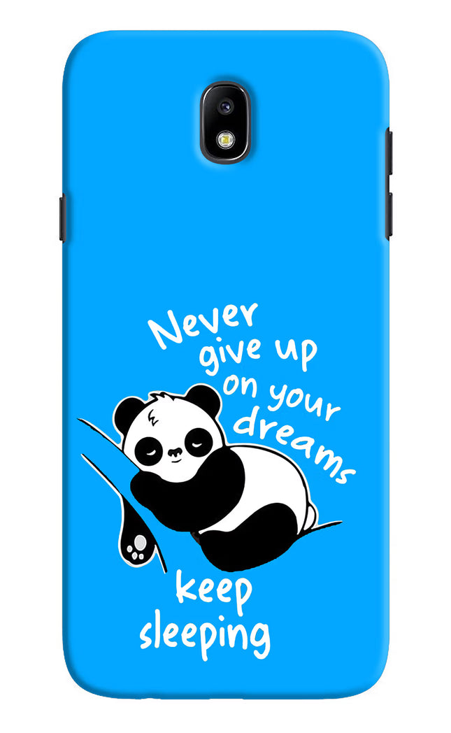 Keep Sleeping Samsung J7 Pro Hard Case Back Cover by Casekaro