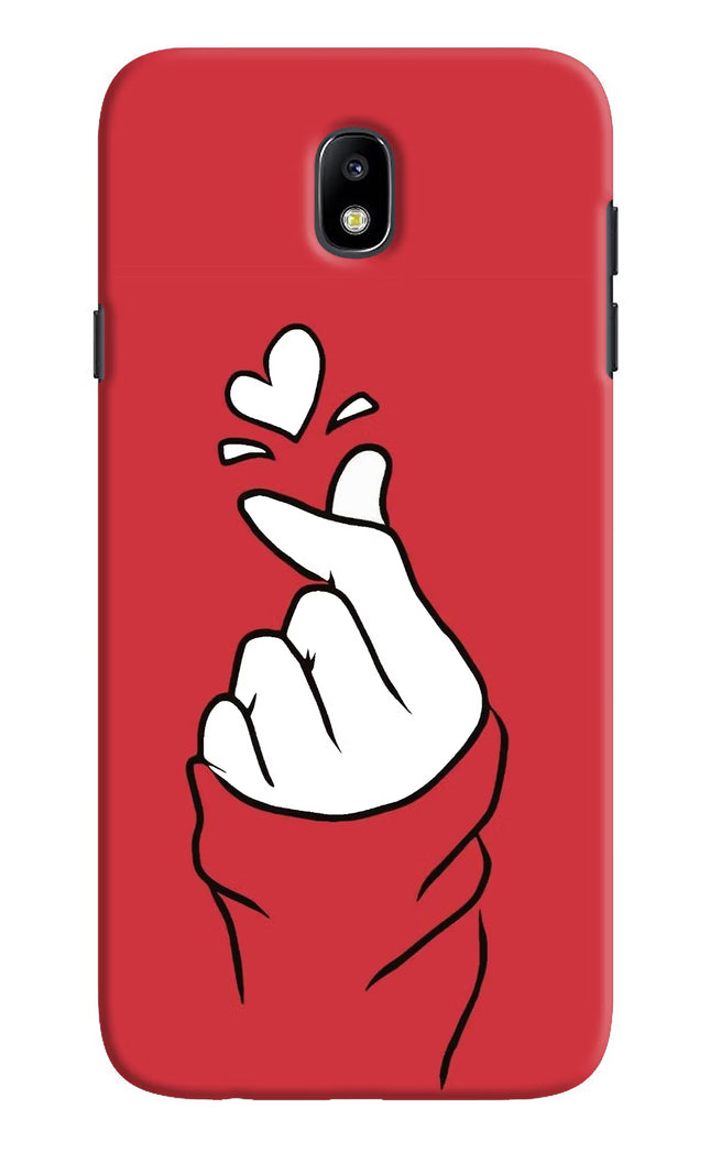 Korean Love Sign Samsung J7 Pro Hard Case Back Cover by Casekaro