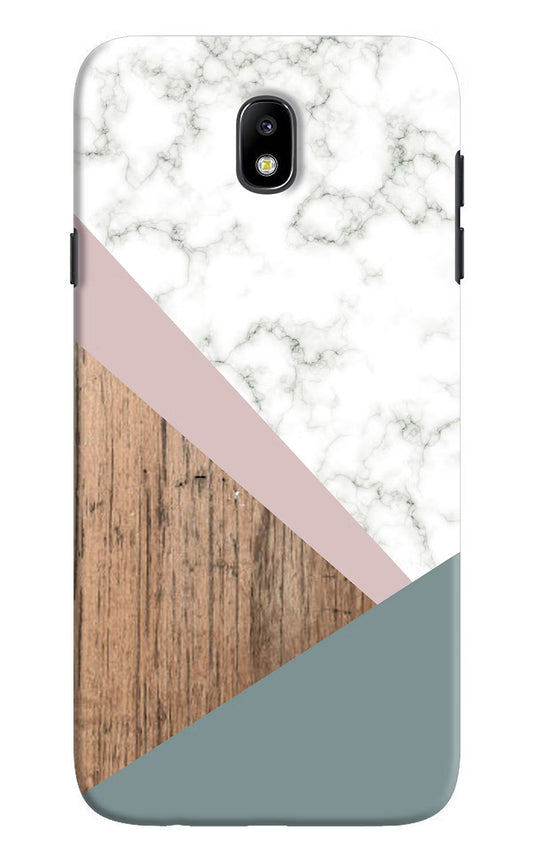 Marble wood Abstract Samsung J7 Pro Hard Case Back Cover by Casekaro