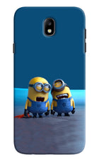 Minion Laughing Samsung J7 Pro Hard Case Back Cover by Casekaro