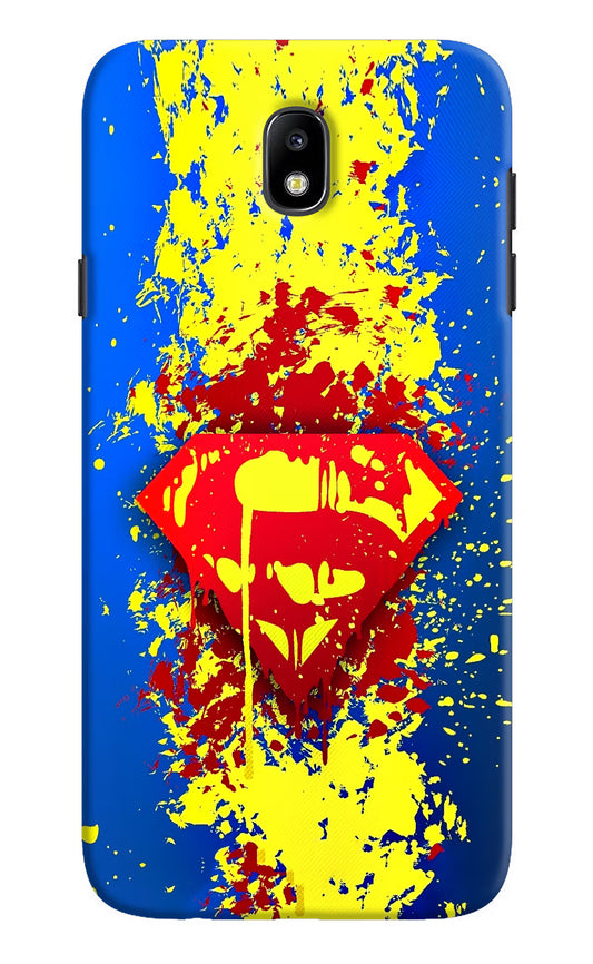 Superman logo Samsung J7 Pro Hard Case Back Cover by Casekaro