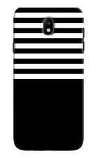 Black and White Print Samsung J7 Pro Hard Case Back Cover by Casekaro