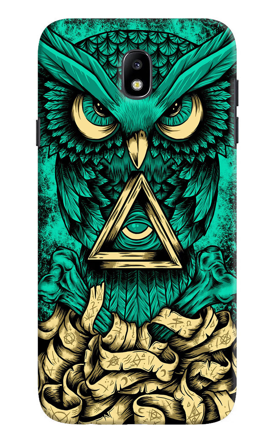 Green Owl Samsung J7 Pro Back Cover, Hard case