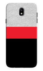 Tri Color Pattern Samsung J7 Pro Hard Case Back Cover by Casekaro