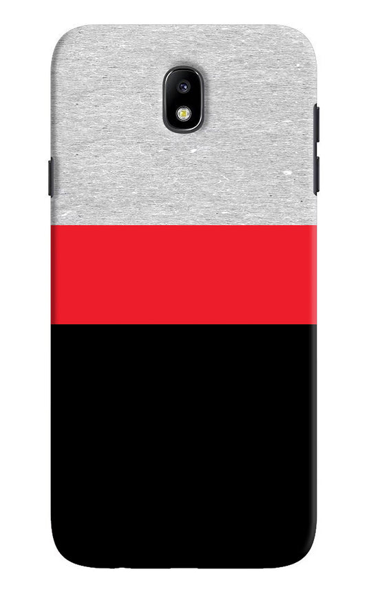 Tri Color Pattern Samsung J7 Pro Hard Case Back Cover by Casekaro