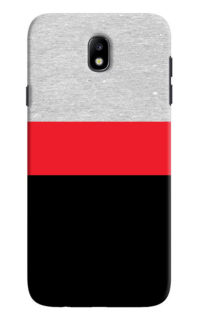 Tri Color Pattern Samsung J7 Pro Hard Case Back Cover by Casekaro