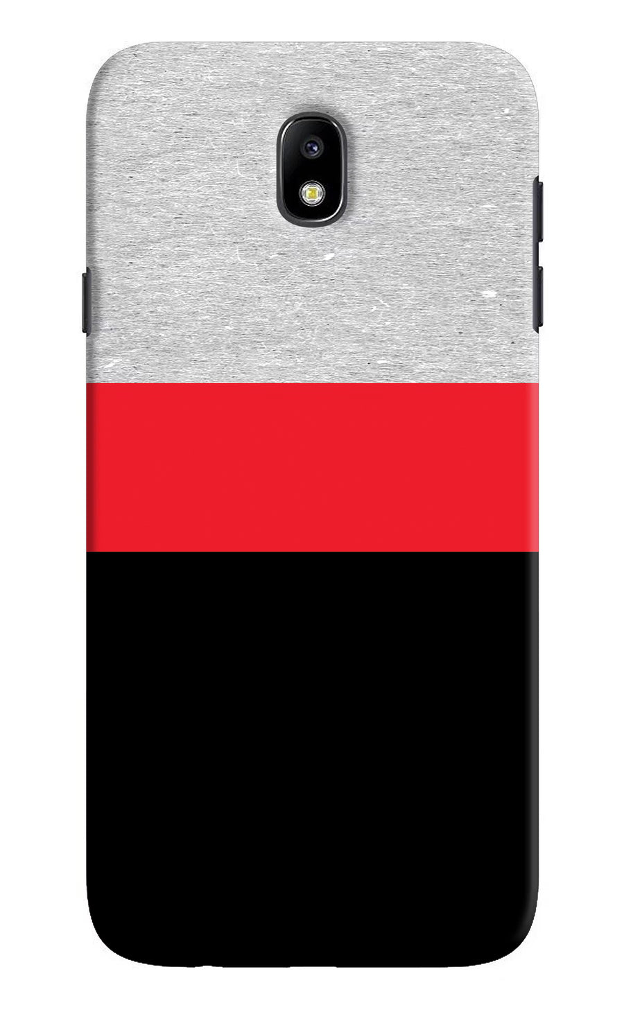 Tri Color Pattern Samsung J7 Pro Back Cover, Hard case
