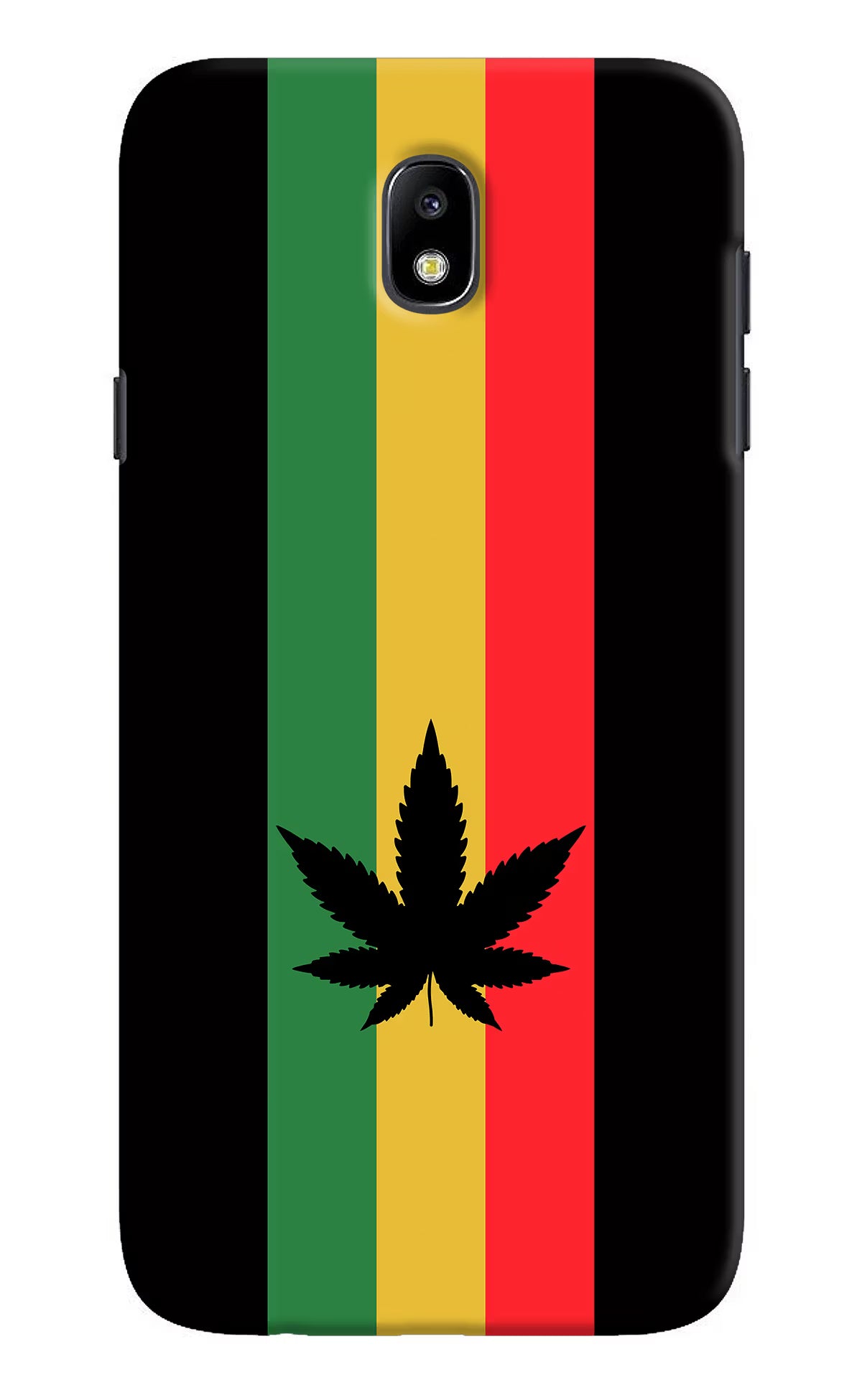 Weed Flag Samsung J7 Pro Hard Case Back Cover by Casekaro