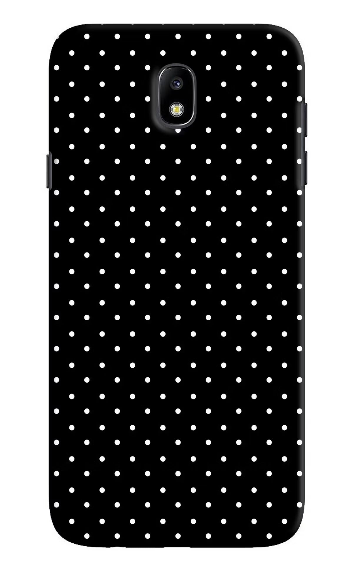 White Dots Samsung J7 Pro Hard Case Back Cover by Casekaro