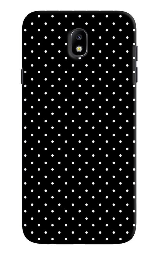 White Dots Samsung J7 Pro Hard Case Back Cover by Casekaro
