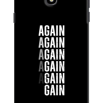 Again Again Gain Samsung J7 Pro Hard Case Back Cover by Casekaro