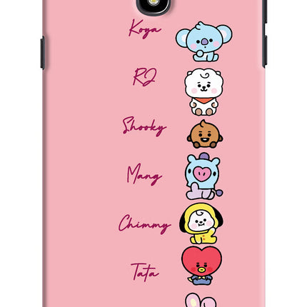 BTS names Samsung J7 Pro Hard Case Back Cover by Casekaro