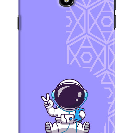 Cute Astronaut Chilling Samsung J7 Pro Hard Case Back Cover by Casekaro
