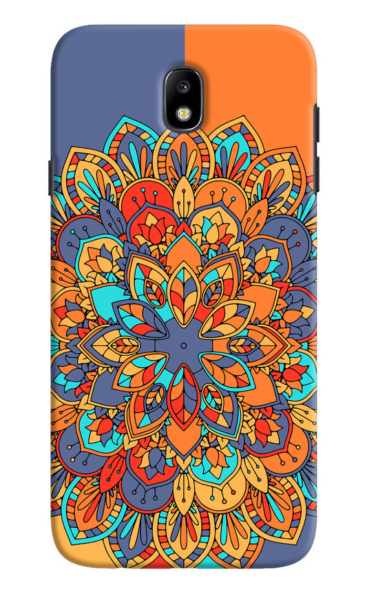Color Mandala Samsung J7 Pro Hard Case Back Cover by Casekaro