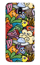 Veggie Doodle Samsung J7 Pro Hard Case Back Cover by Casekaro