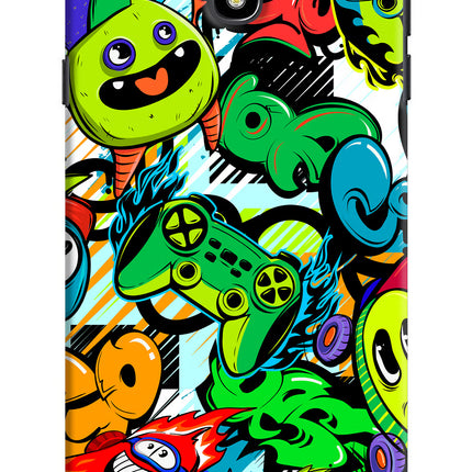 Game Doodle Samsung J7 Pro Hard Case Back Cover by Casekaro