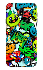 Game Doodle Samsung J7 Pro Hard Case Back Cover by Casekaro