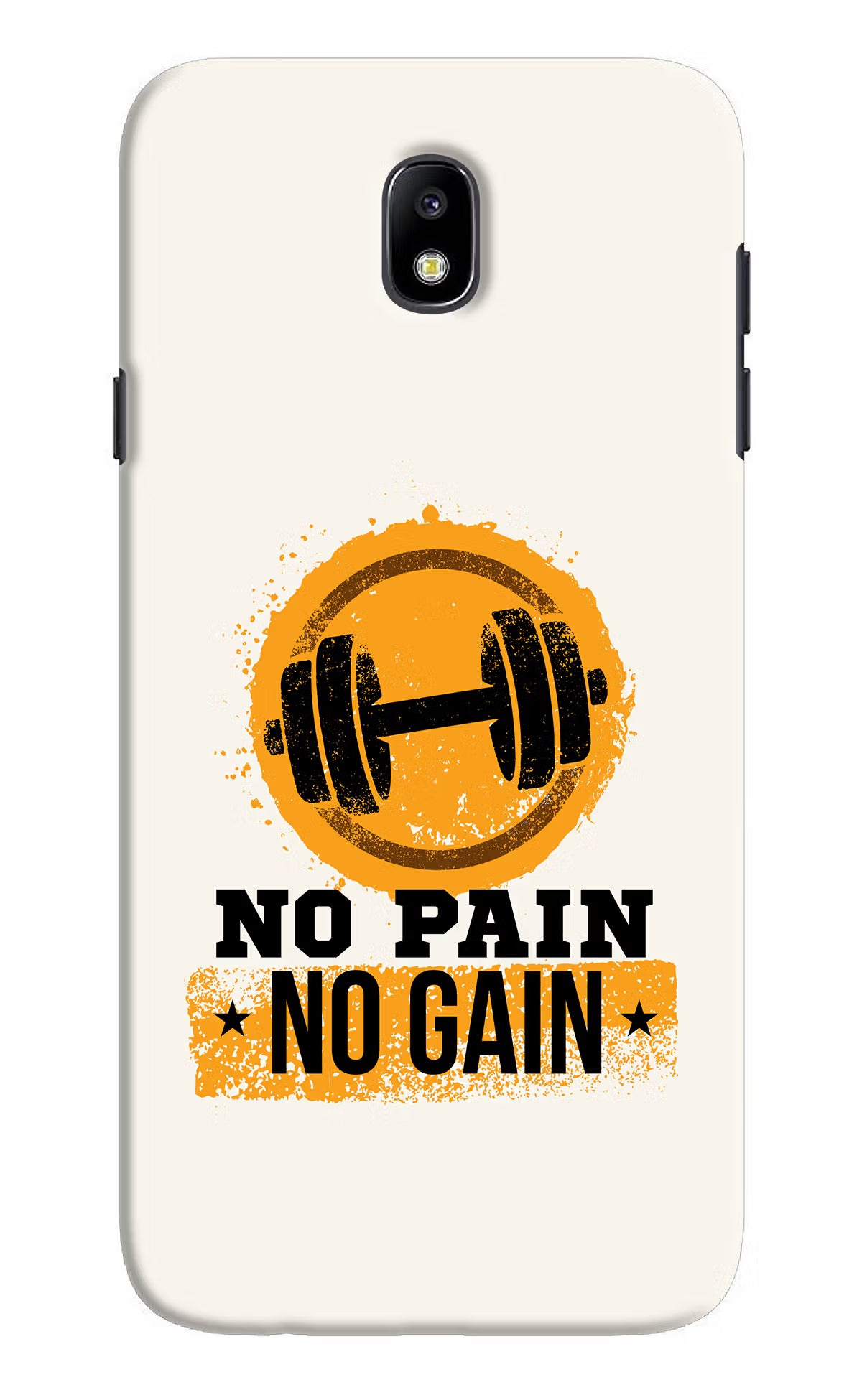 No Pain No Gain Samsung J7 Pro Hard Case Back Cover by Casekaro