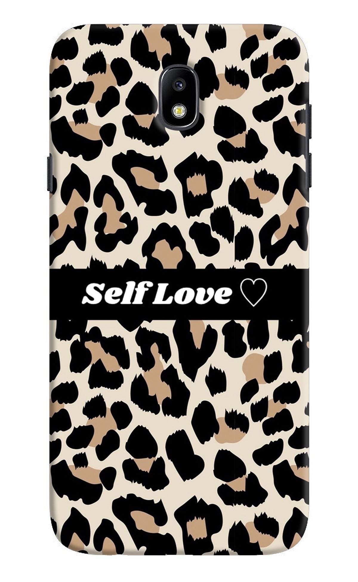 Leopard Print Self Love Samsung J7 Pro Back Cover