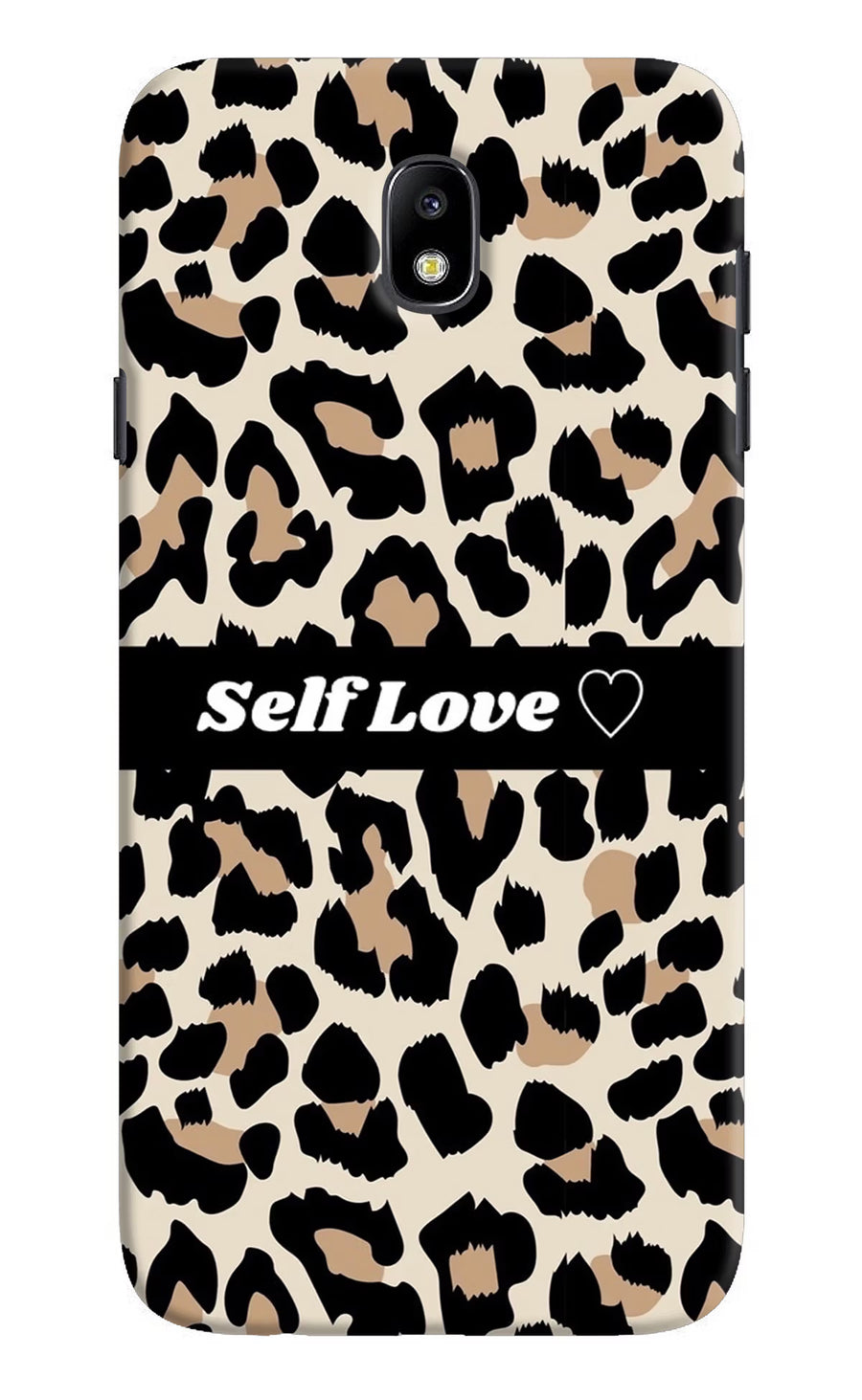 Leopard Print Self Love Samsung J7 Pro Back Cover, Hard case