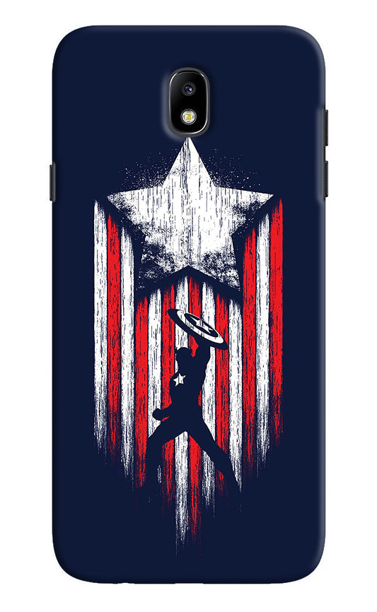 Captain America Marvel Art Samsung J7 Pro Back Cover