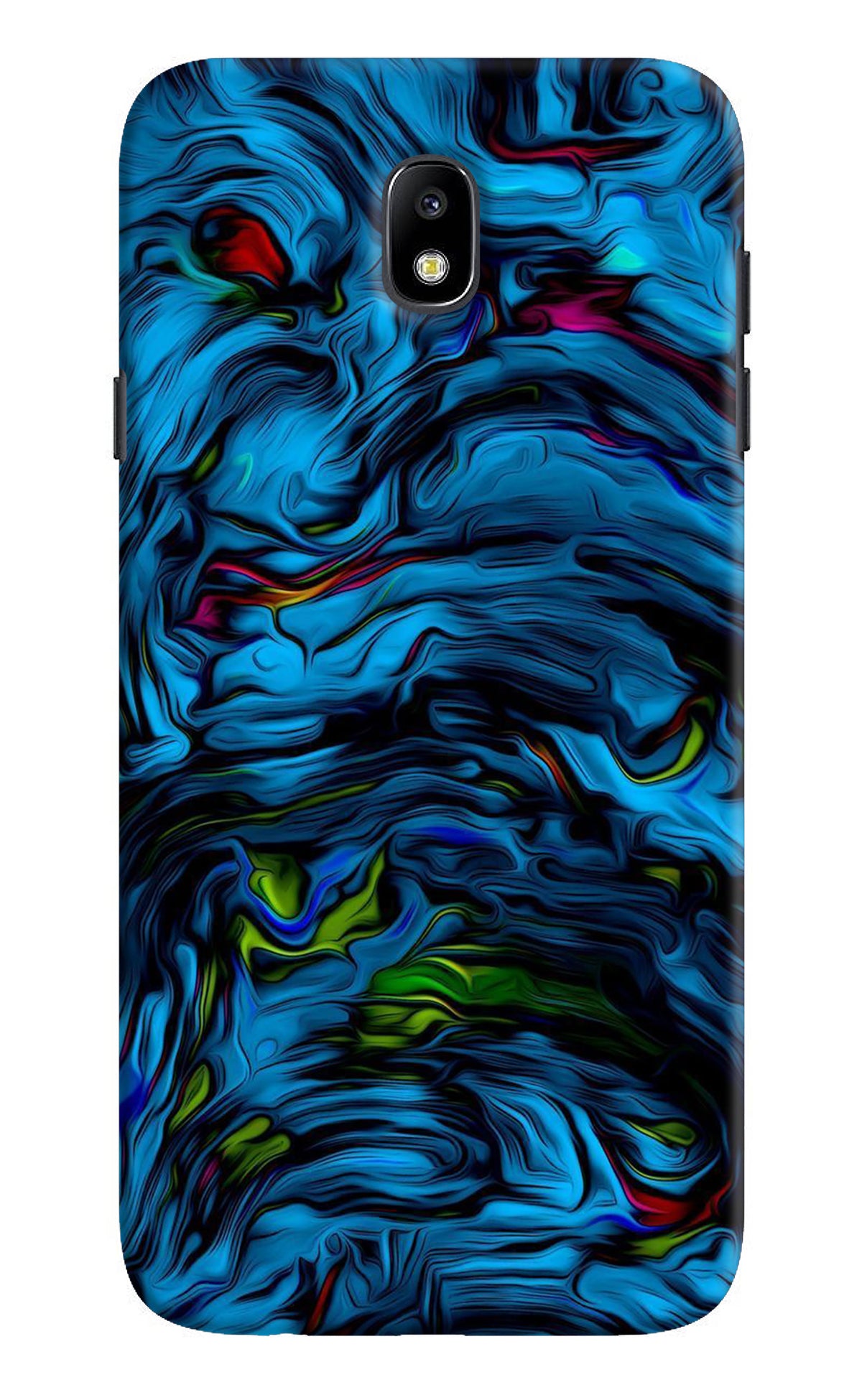 Dark Blue Abstract Samsung J7 Pro Back Cover