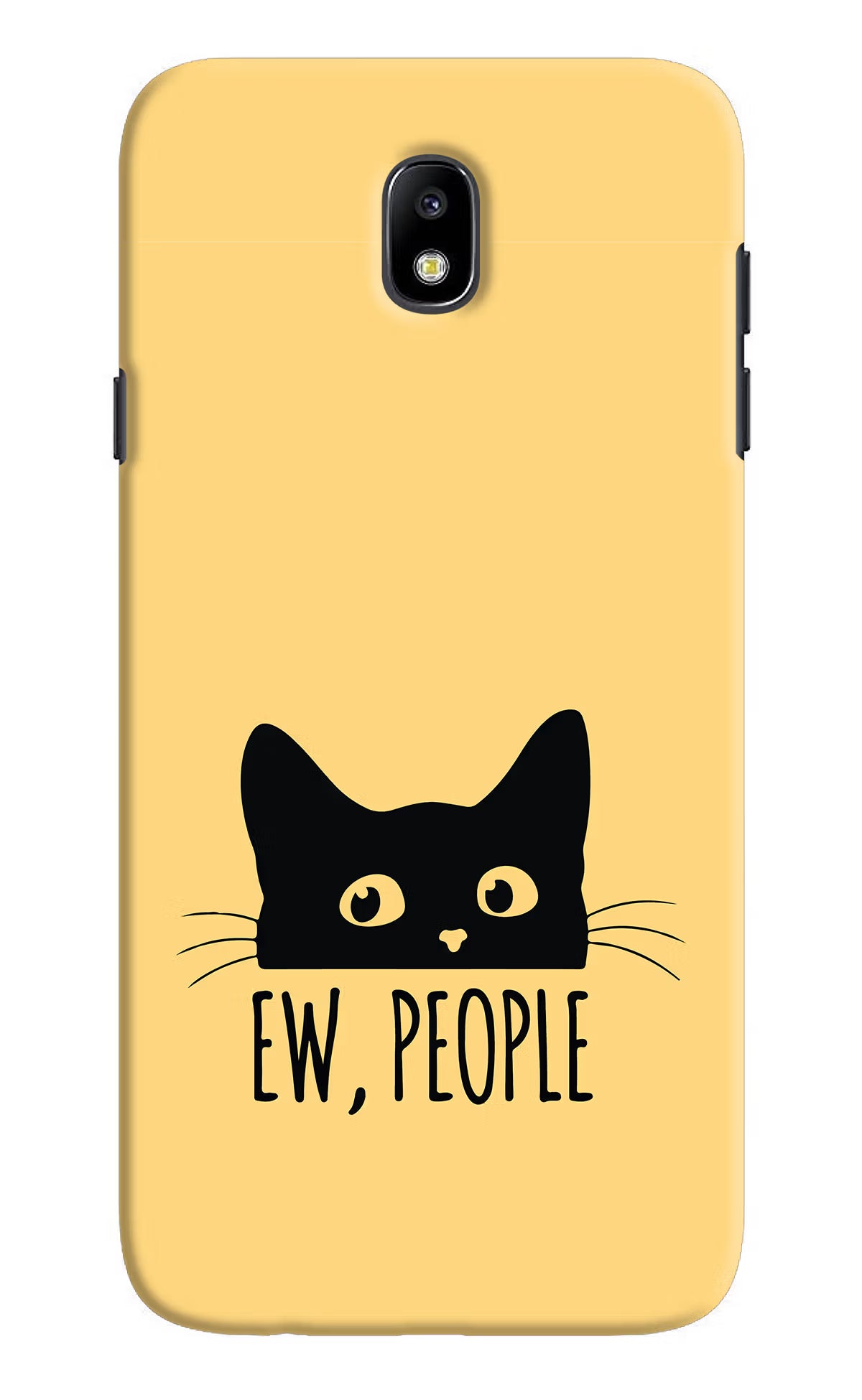 Ew People Catitude Samsung J7 Pro Hard Case Back Cover by Casekaro