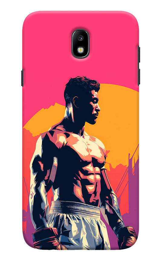 Sunset Warrior (AI Generated) Samsung J7 Pro Back Cover