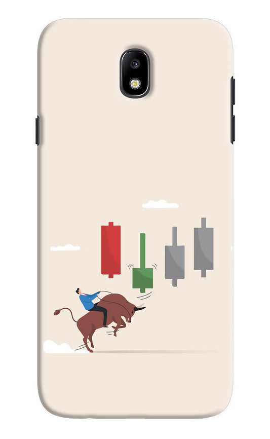 Bull Trading Momentum Samsung J7 Pro Hard Case Back Cover by Casekaro