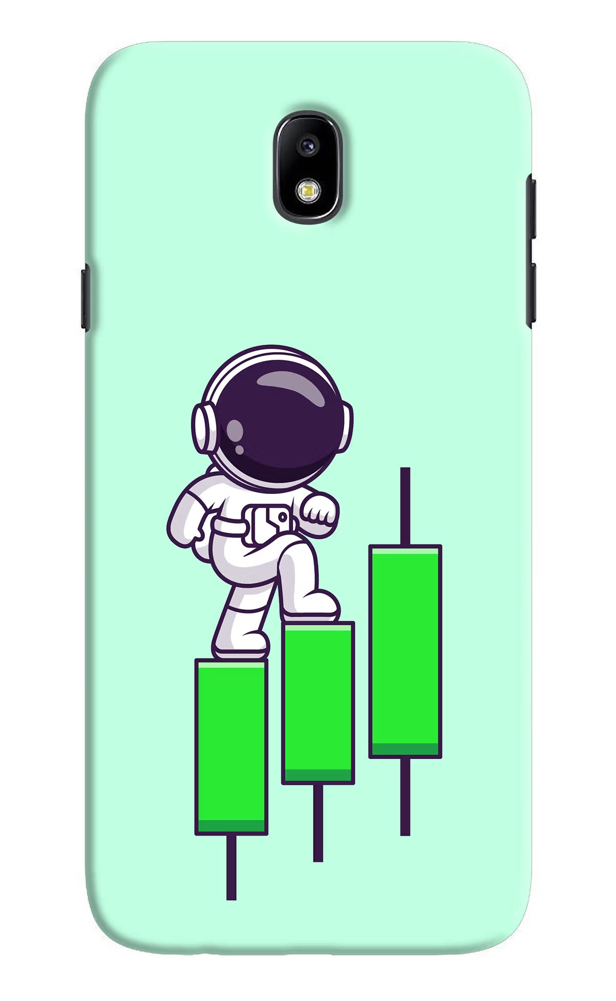 Astronaut Trader Samsung J7 Pro Hard Case Back Cover by Casekaro
