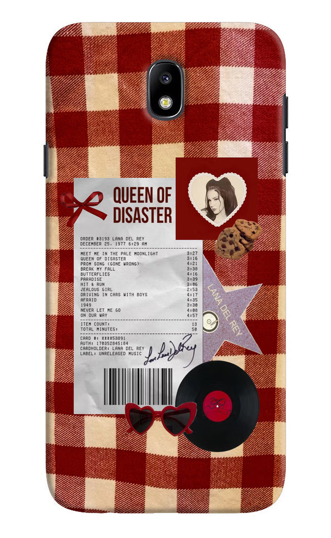 Queen of Disaster Samsung J7 Pro Hard Case Back Cover by Casekaro