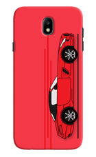 Red Velocity Samsung J7 Pro Hard Case Back Cover by Casekaro
