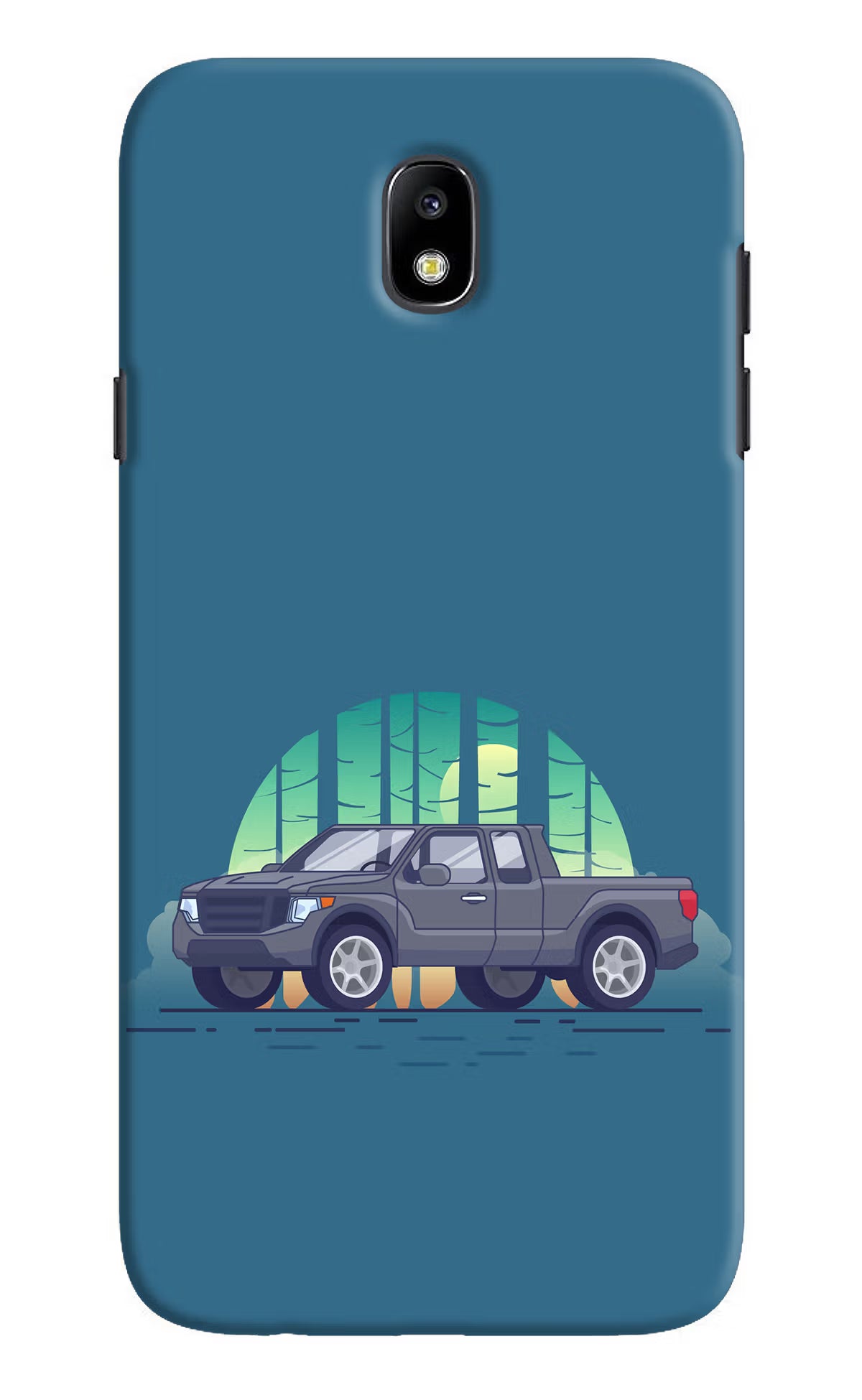 Retro Garage Vibe Samsung J7 Pro Hard Case Back Cover by Casekaro