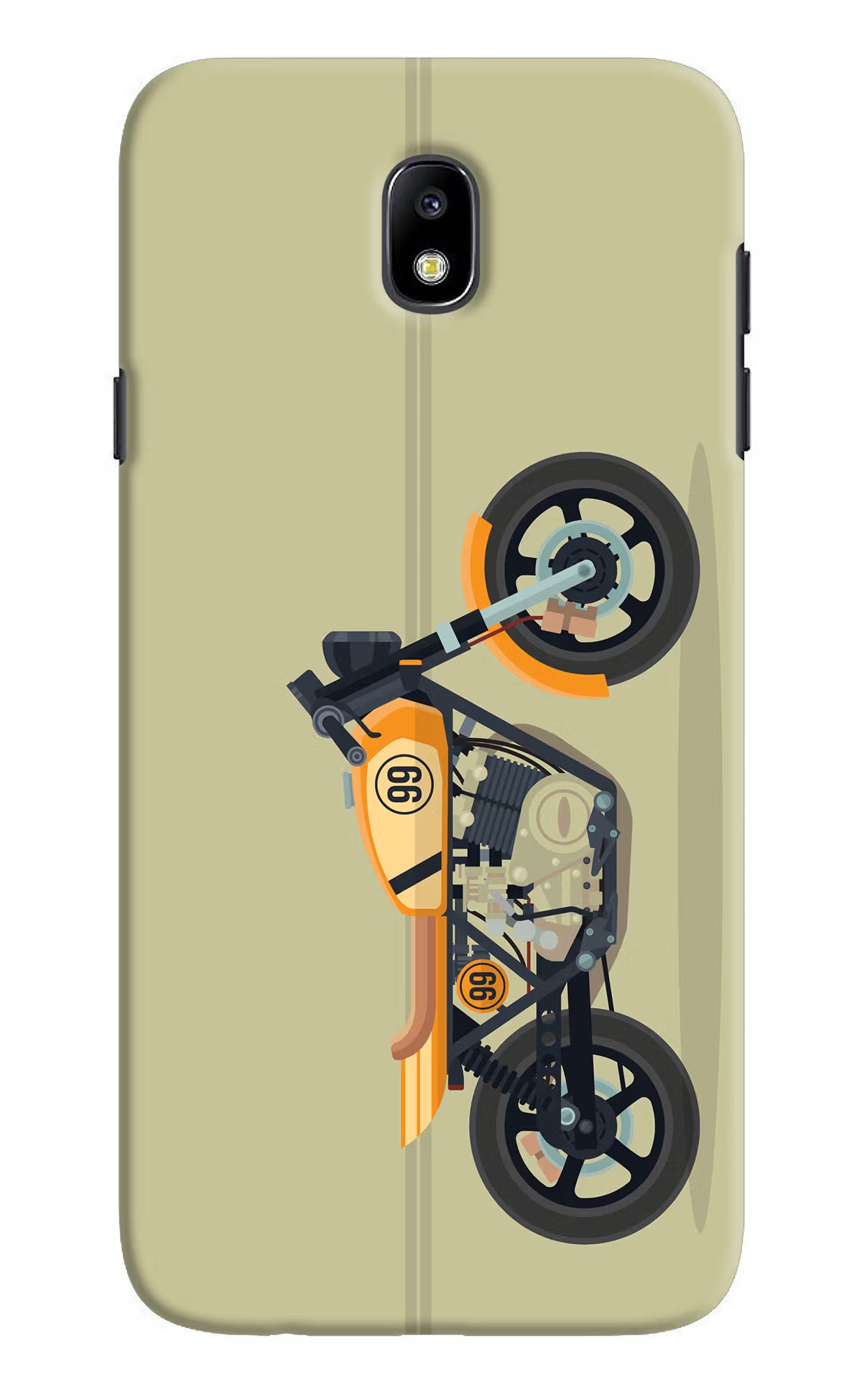 Vertical Speedster Samsung J7 Pro Hard Case Back Cover by Casekaro