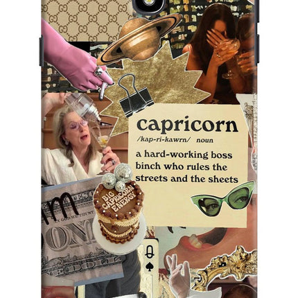 Capricorn Zodiac Samsung J7 Pro Hard Case Back Cover by Casekaro