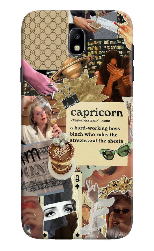 Capricorn Zodiac Samsung J7 Pro Hard Case Back Cover by Casekaro
