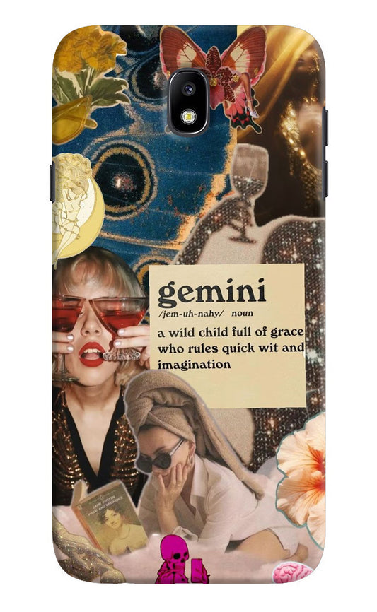 Gemini Zodiac Samsung J7 Pro Hard Case Back Cover by Casekaro