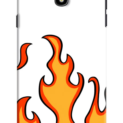 Fired Up – White Samsung J7 Pro Hard Case Back Cover by Casekaro