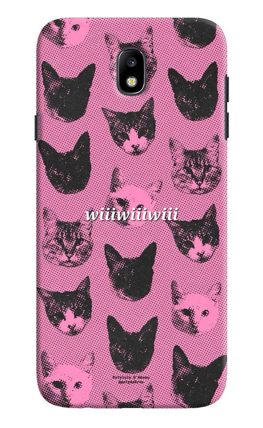 Pink Cats Samsung J7 Pro Back Cover
