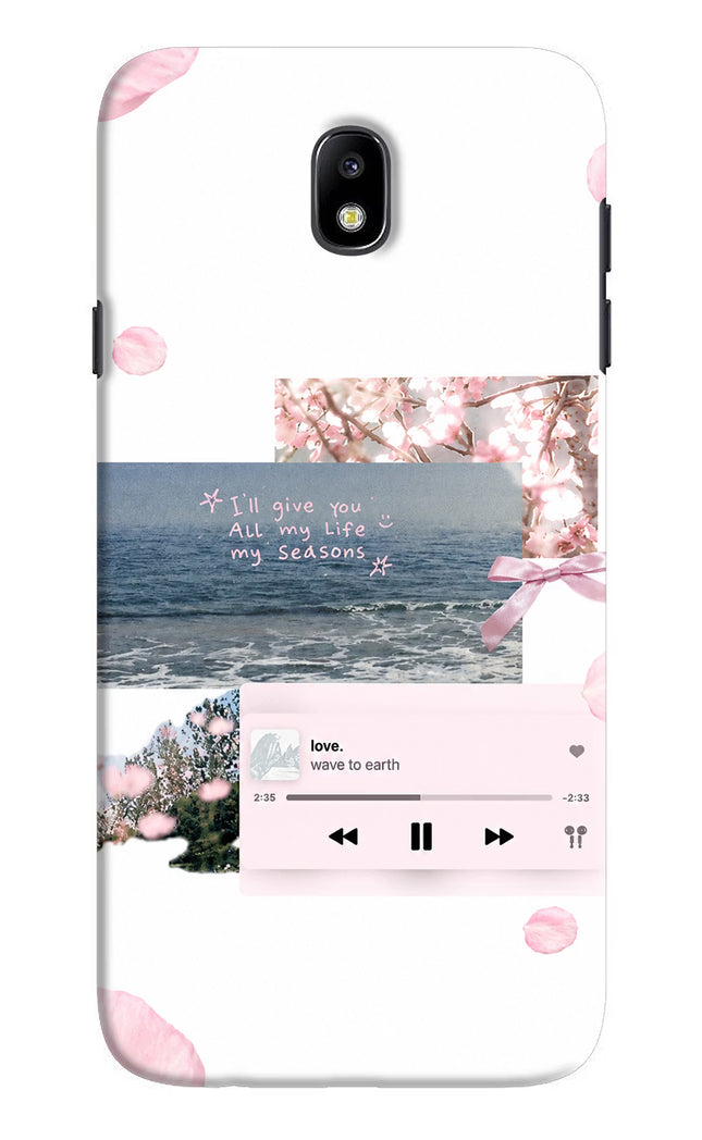 Wave to earth Samsung J7 Pro Hard Case Back Cover by Casekaro