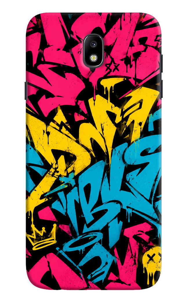 Graffiti Vibe Samsung J7 Pro Hard Case Back Cover by Casekaro