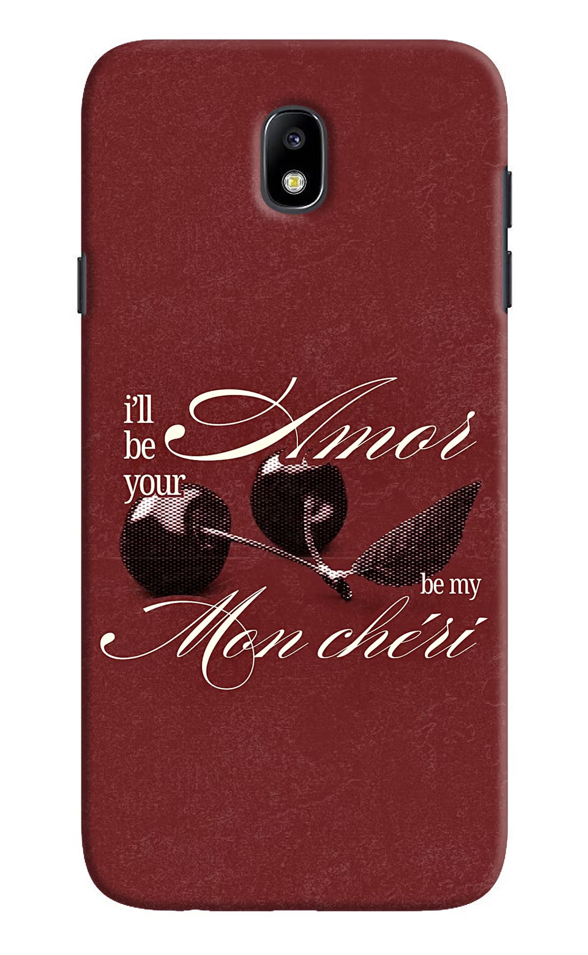 Velvet Cherry Samsung J7 Pro Back Cover