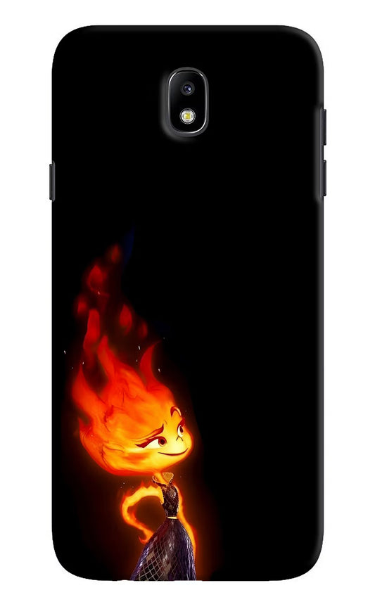 Ember Flame Samsung J7 Pro Hard Case Back Cover by Casekaro
