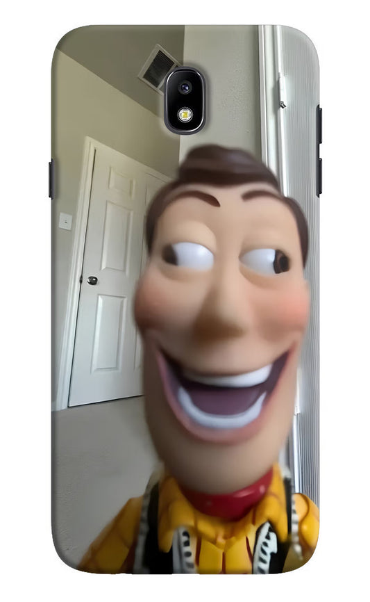 Side Eye Woody Samsung J7 Pro Hard Case Back Cover by Casekaro