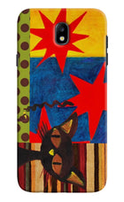 Pop Cat Samsung J7 Pro Hard Case Back Cover by Casekaro