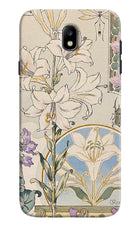 White Lily Samsung J7 Pro Hard Case Back Cover by Casekaro
