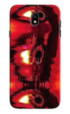 Fire Eye Samsung J7 Pro Hard Case Back Cover by Casekaro
