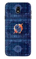 Koi Blue Samsung J7 Pro Hard Case Back Cover by Casekaro
