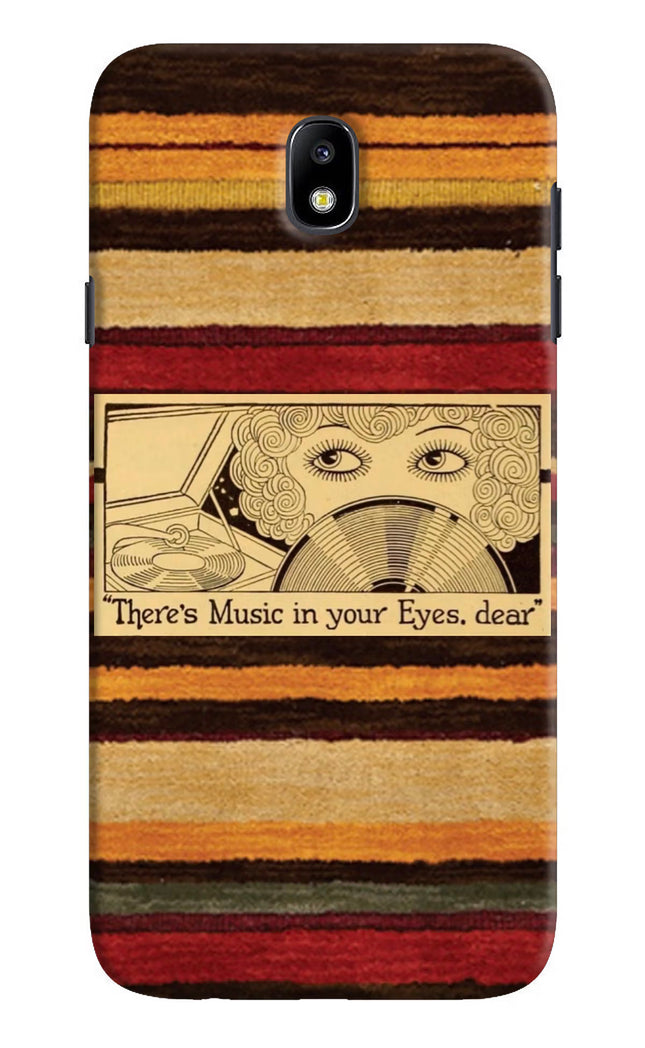 Vinyl Stripes Samsung J7 Pro Hard Case Back Cover by Casekaro