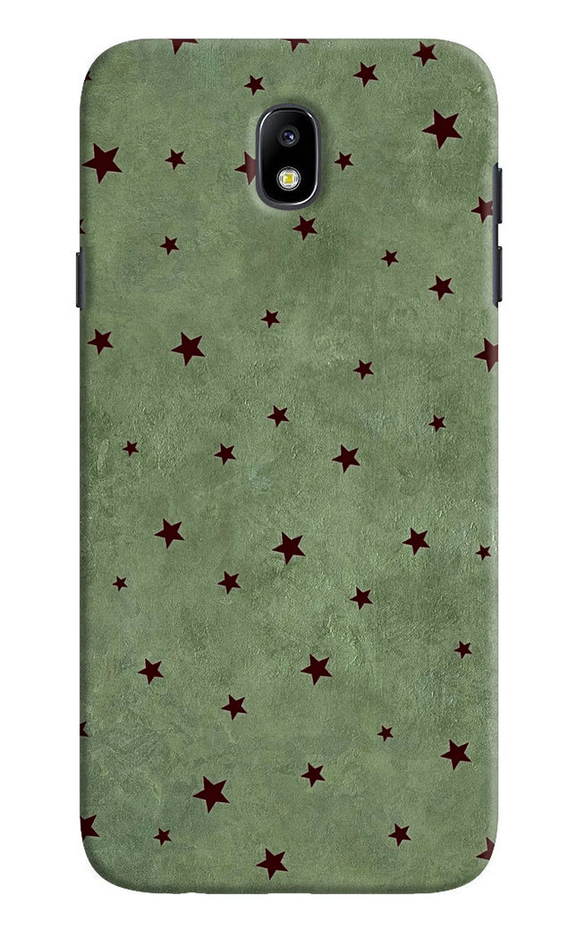 Green Stars Samsung J7 Pro Hard Case Back Cover by Casekaro